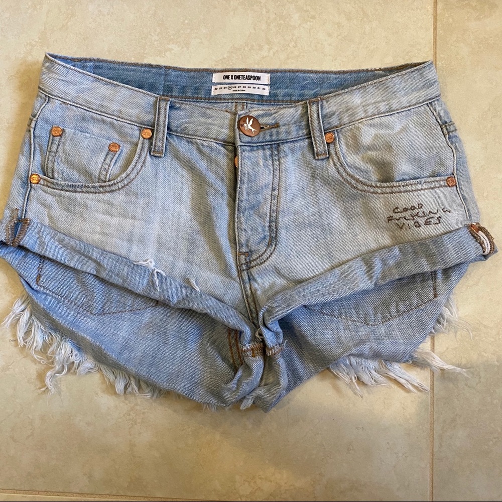 One Teaspoon Bandit Long Rise shorts